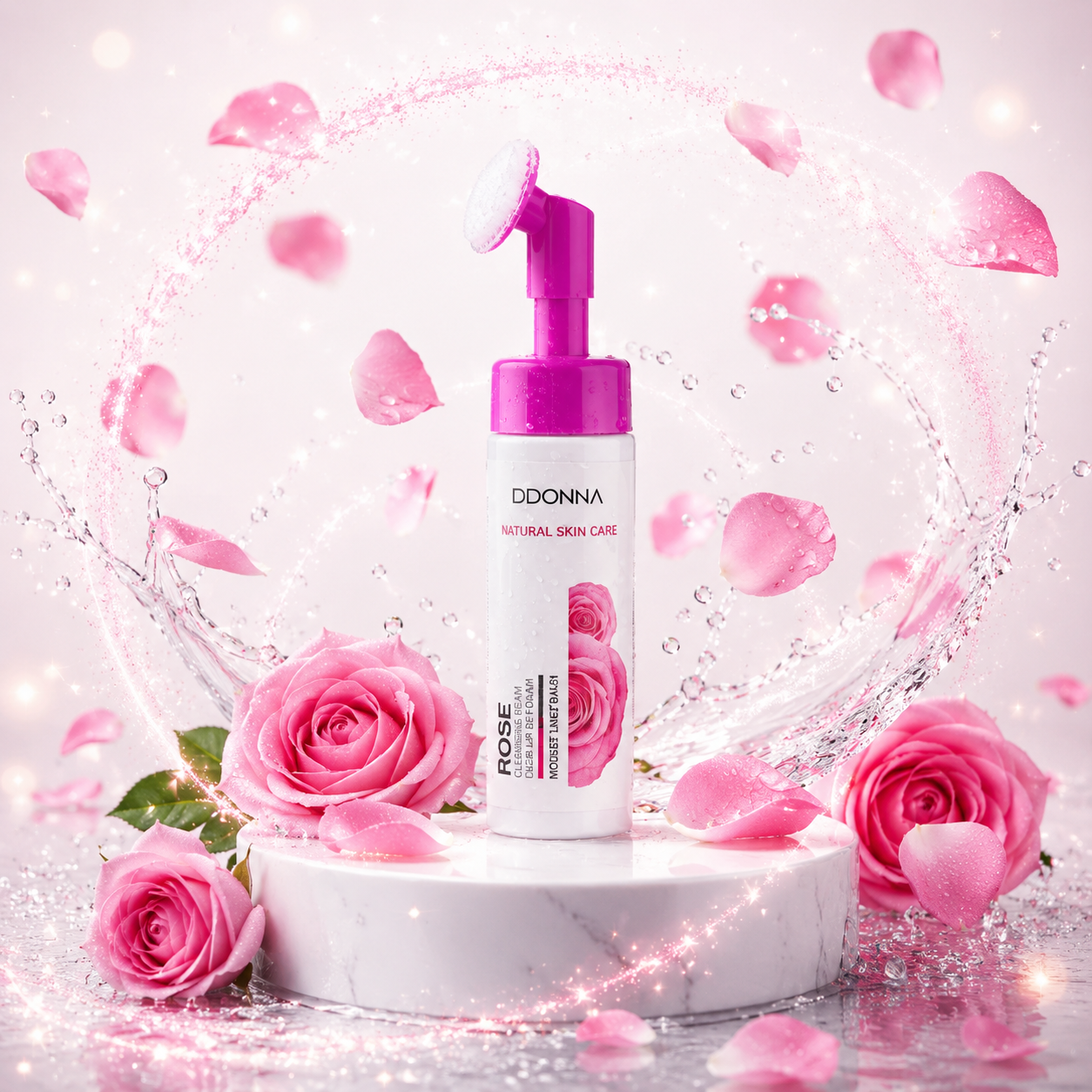 Mousse Nettoyante Natural Skin Care a La Rose