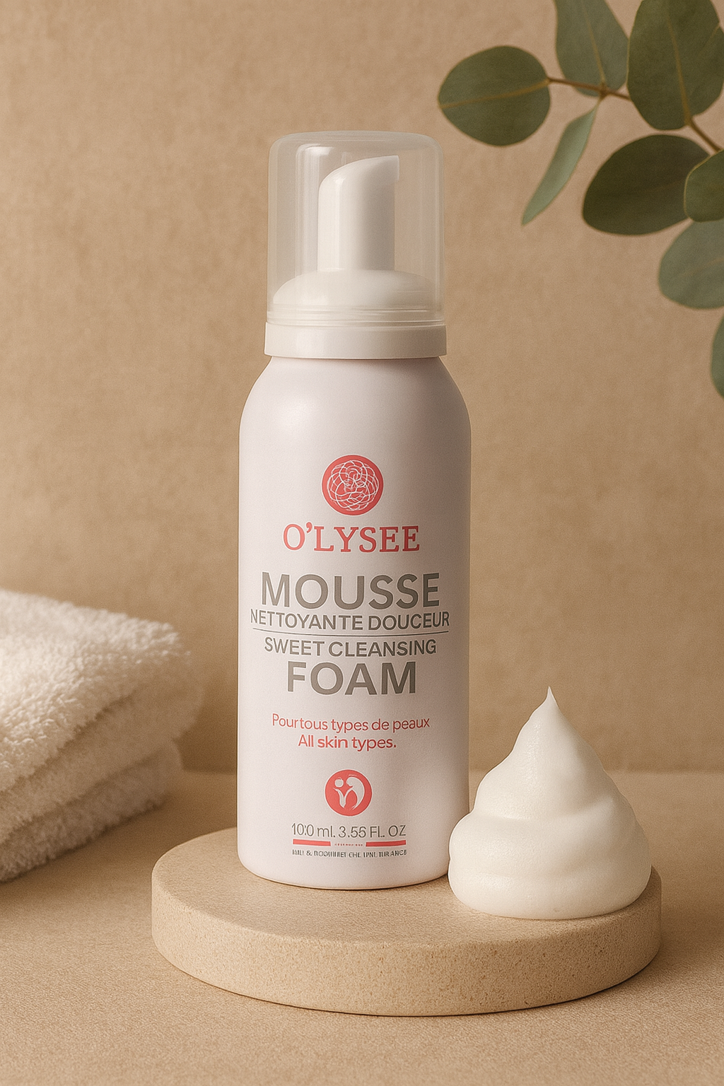 Mousse nettoyante douce pour le visage 100ml