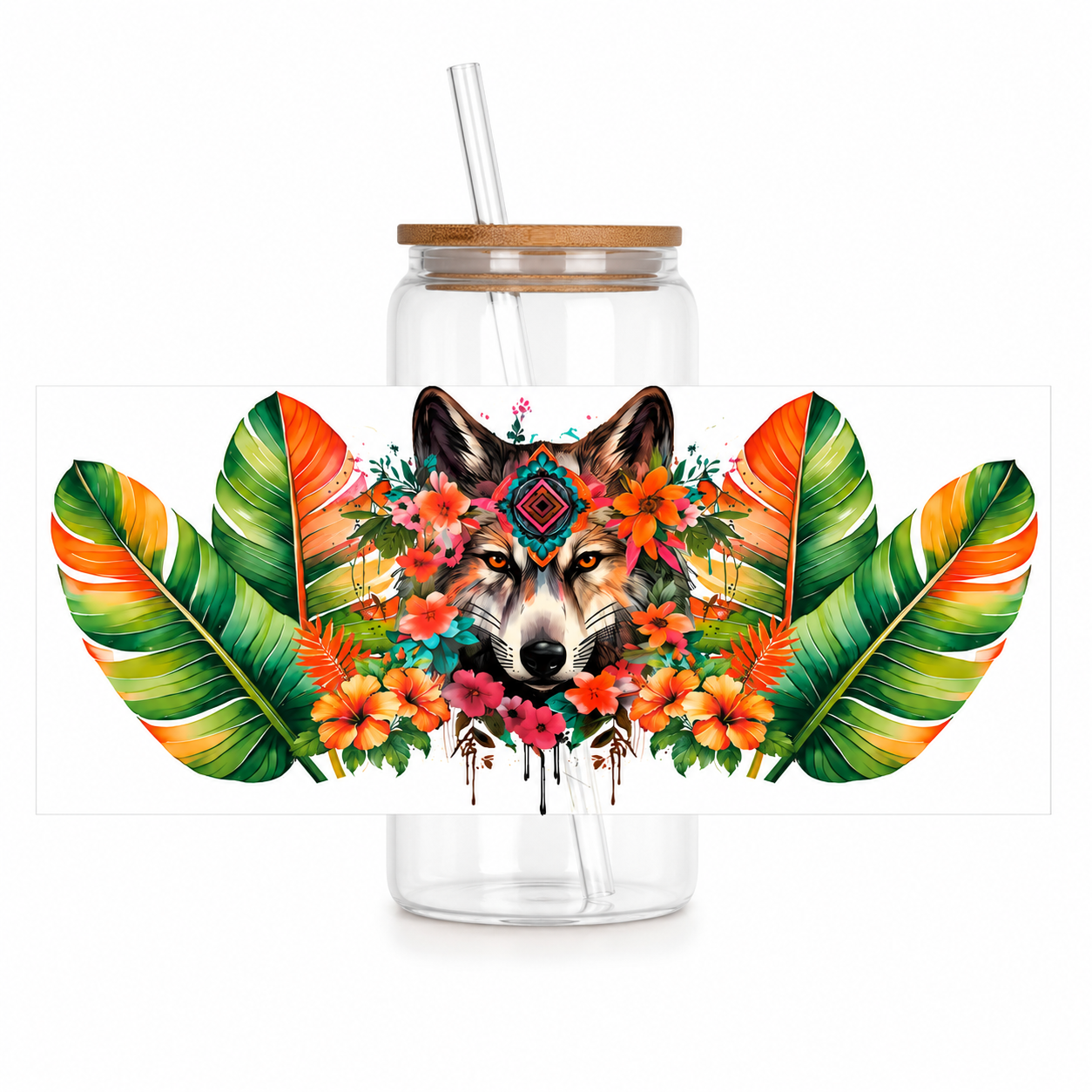 Verre Loup Plume