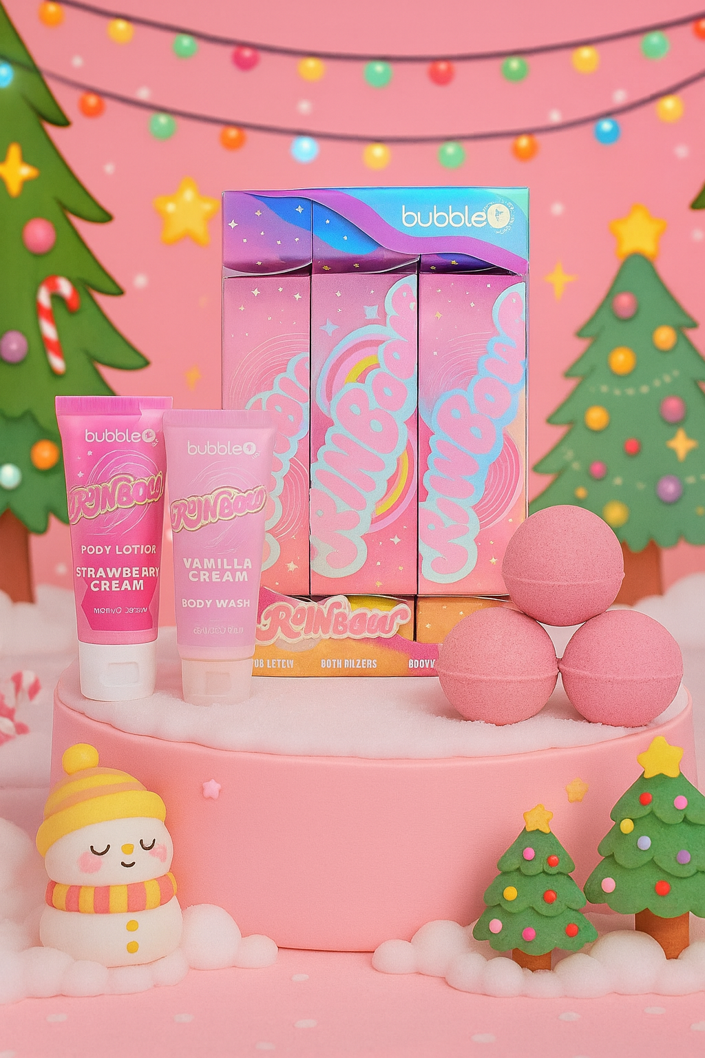 Coffret Cadeau Crackers Arc-en-ciel