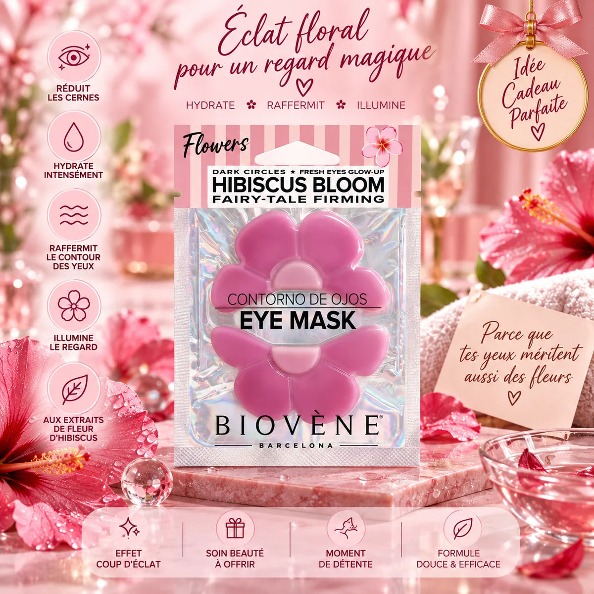 Patchs contour des yeux Hibiscus Bloom Eye Mask