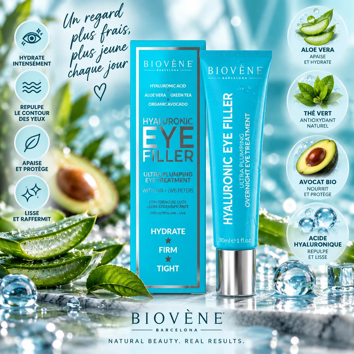 Hyaluronic Eye Filler – Soin contour des yeux 30 ml