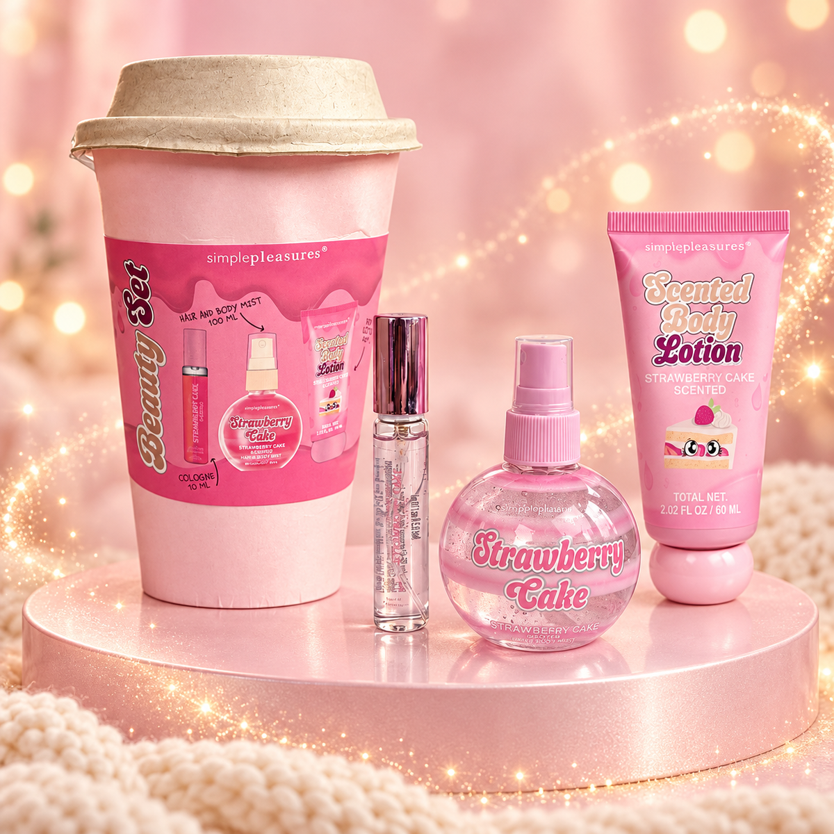Coffret corps Strawberry Cake