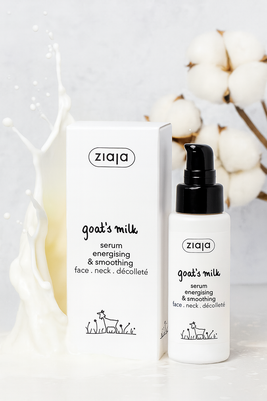 Sérum Hydratant et Lissant au Lait de Chèvre