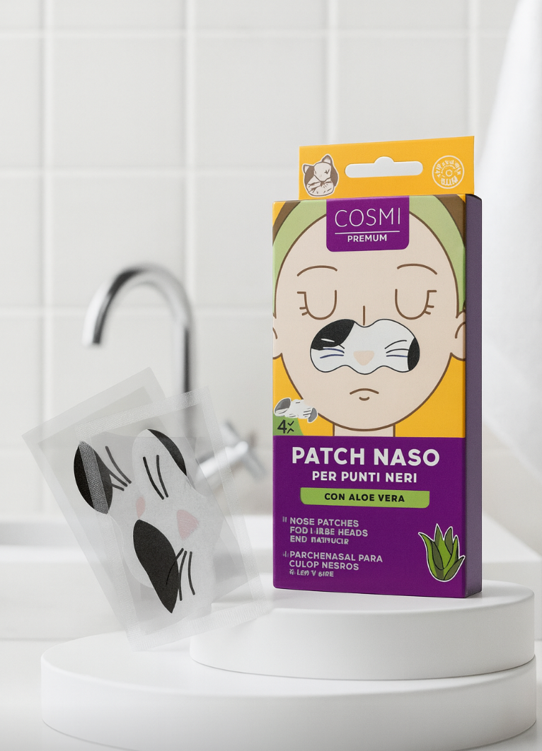 Patch pour le nez a l'aloe vera