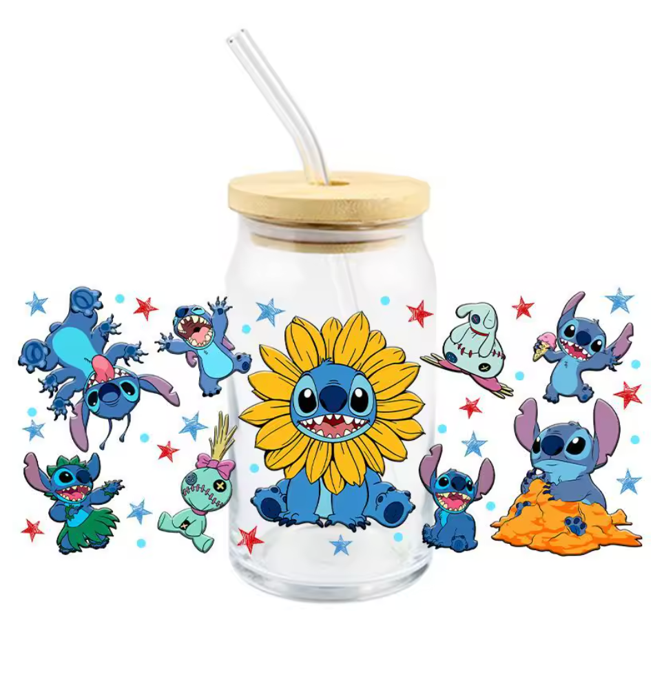 Verre Stitch fleurs