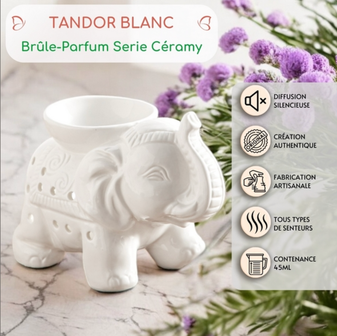 Brûle parfum Elephants