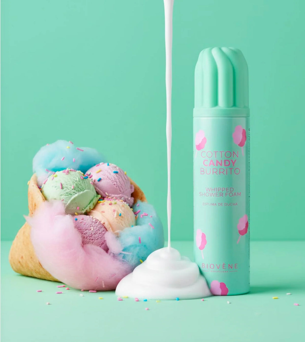 Mousse de douche gourmande