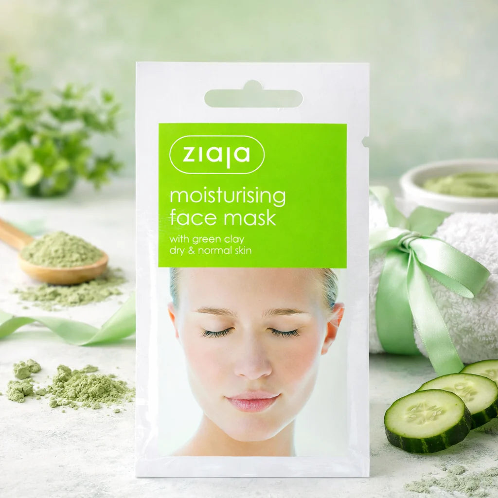 Masque Hydratant Visage à l'Argile Verte