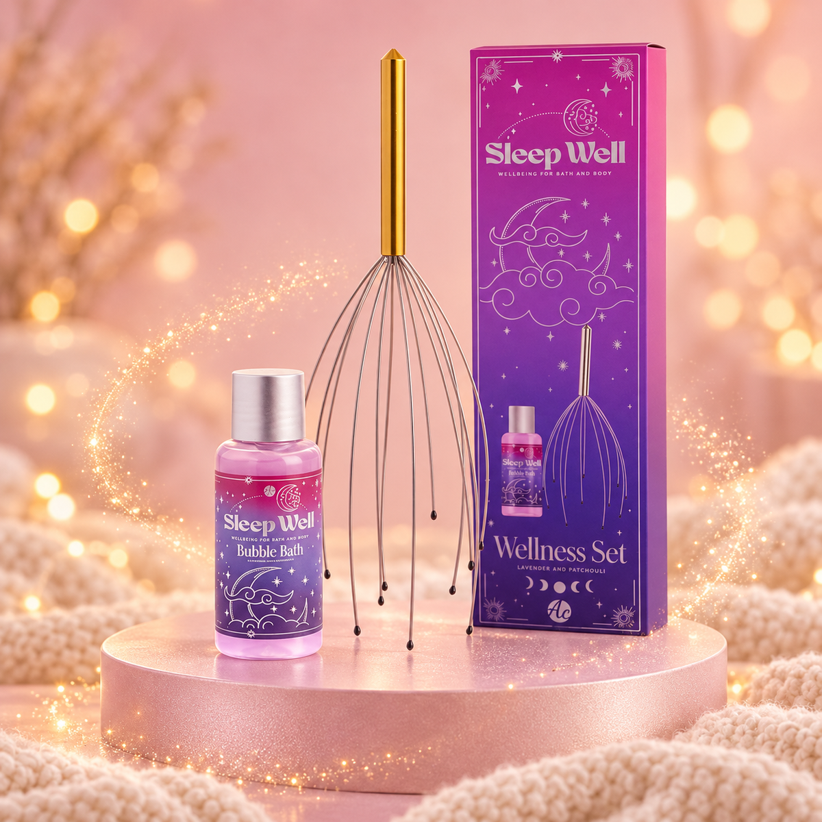Coffret Gel douche+ masseur de tête