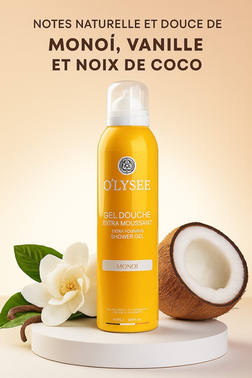Gel douche extra-moussant Monoï