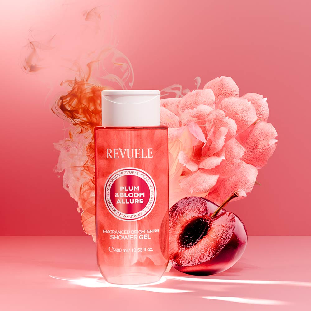 Gel de Douche Prune Fumée, Fleurs, Vanille - 400ml