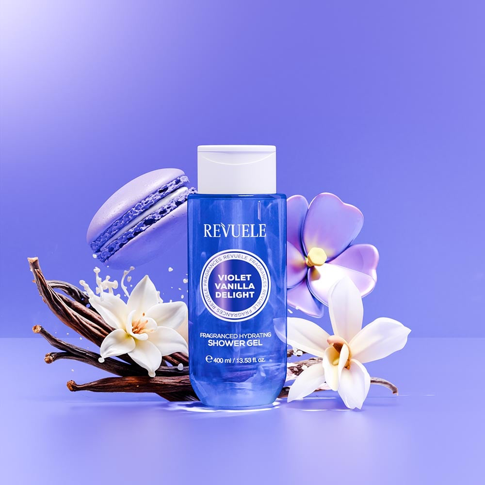 Gel de Douche Vanille, Violette Sucrée, Bois de Santal - 400ml