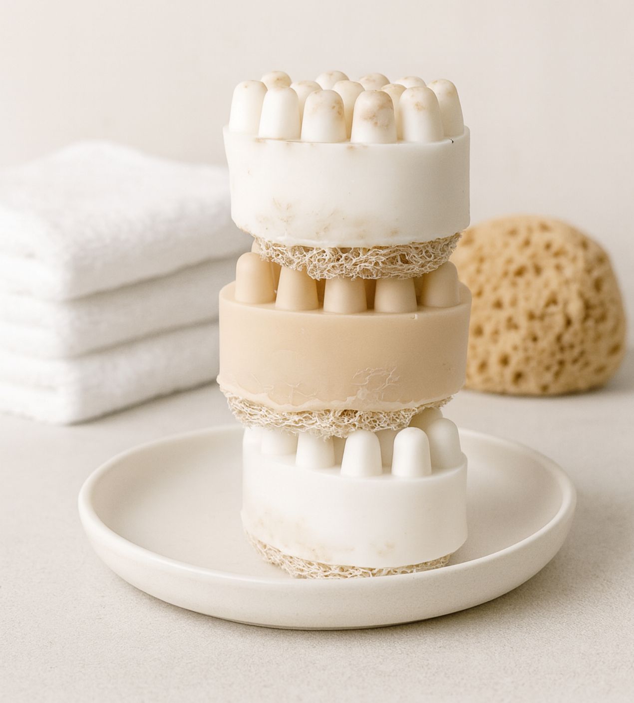 Savon massage loofah 140 g