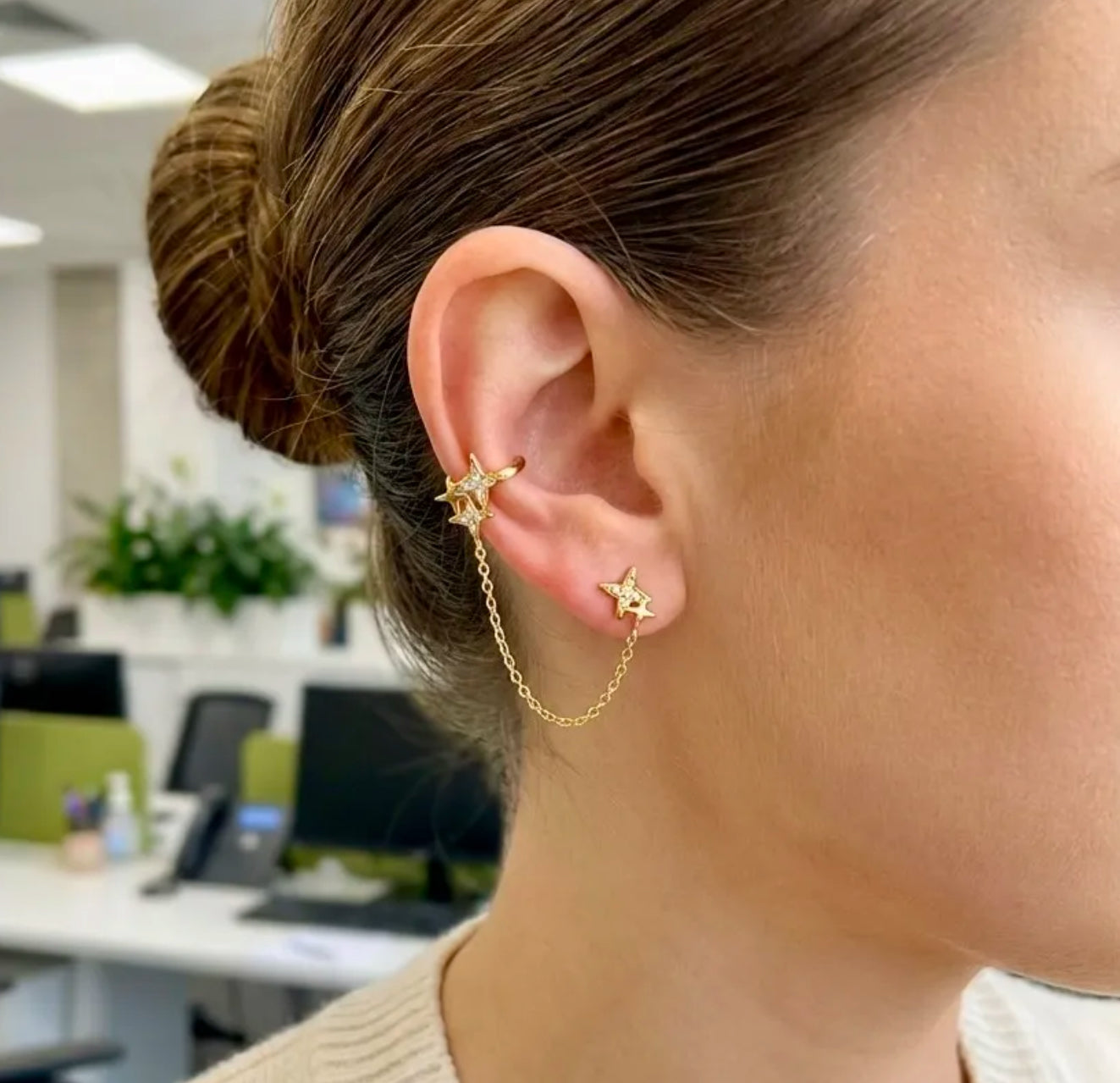 Boucle chaine d'oreille