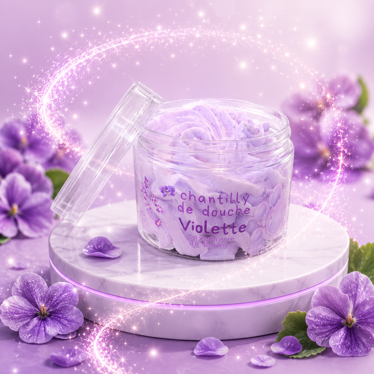 Chantilly de douche Violette