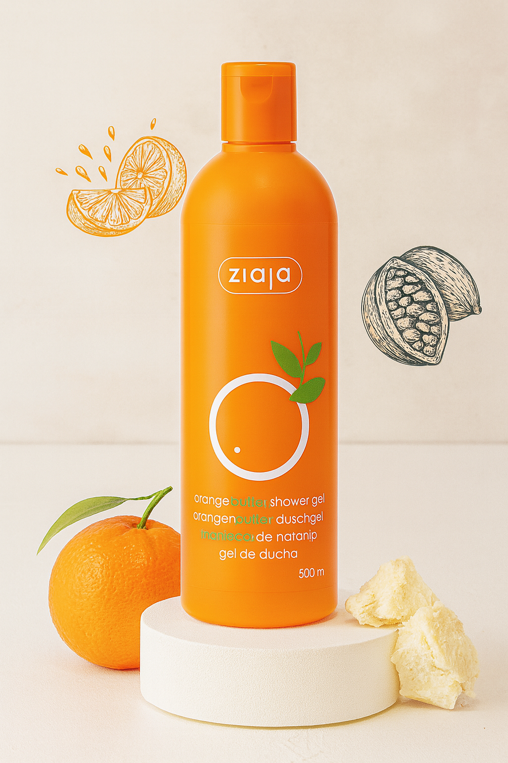 Gel douche Ziaja Orange butter 500ml