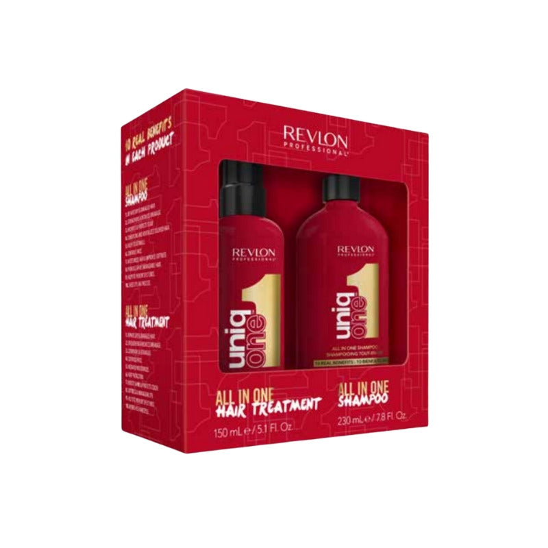 Coffret shampoing et soin tout en un Uniq one