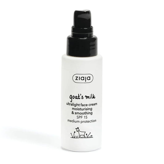 Crème Visage Légère & Lissante SPF 15 au Lait de Chèvre