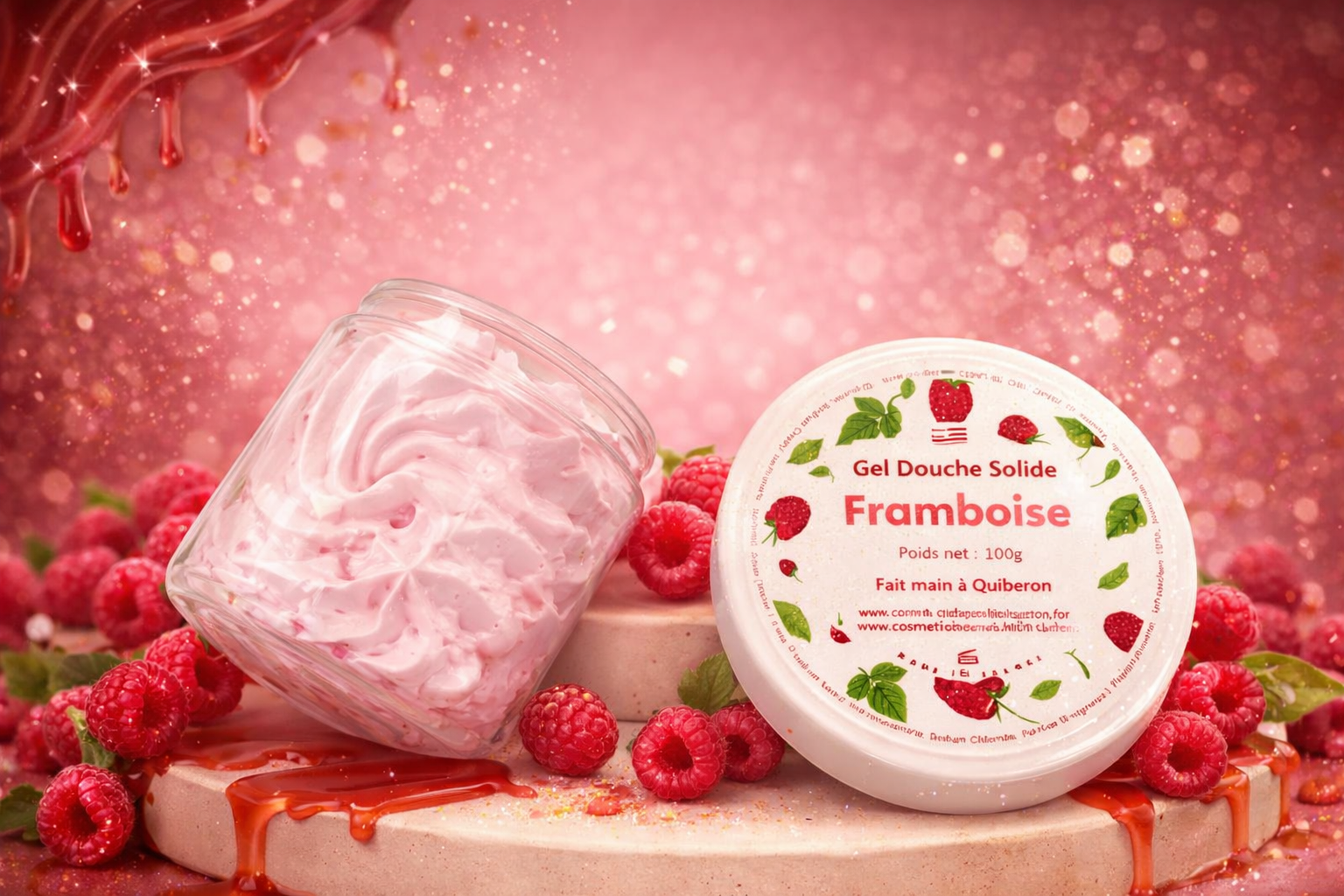 Savon fouettée Framboise