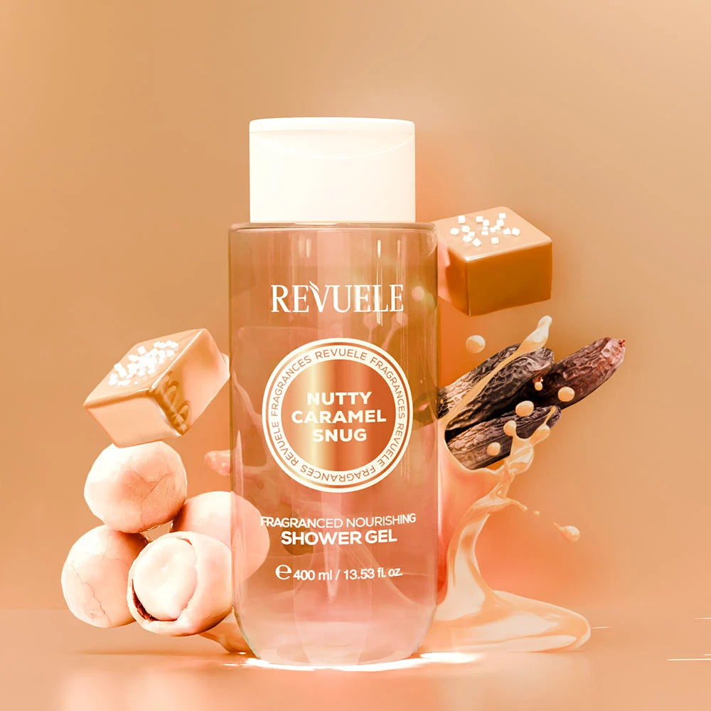 Gel de Douche Caramel Beurre Salé, Fève de Tonka, Noix de Macadamia - 400ml