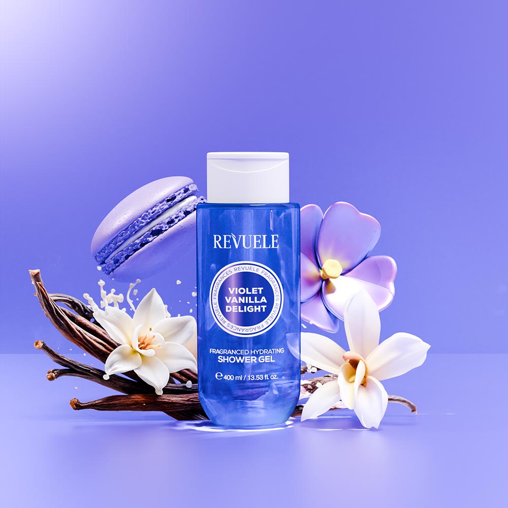 Gel de Douche Vanille, Violette Sucrée, Bois de Santal - 400ml