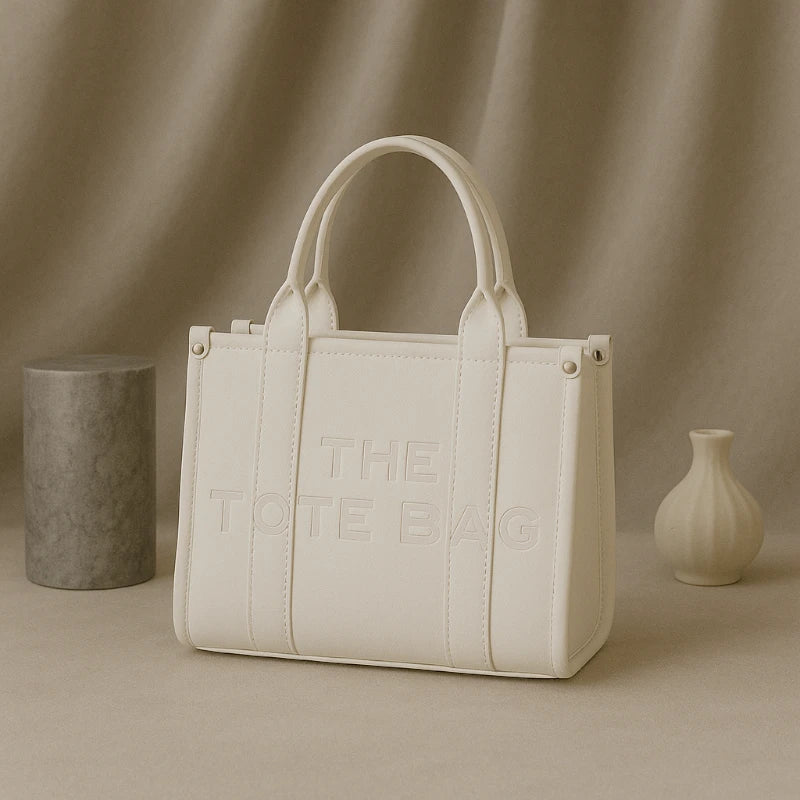 Sac à Main « THE TOTE BAG » Beige  – Élégance Structurée et Design Minimaliste