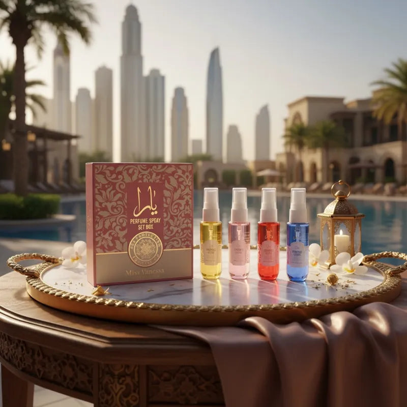 Coffret de 4 brumes parfumées Dubai 40 ml