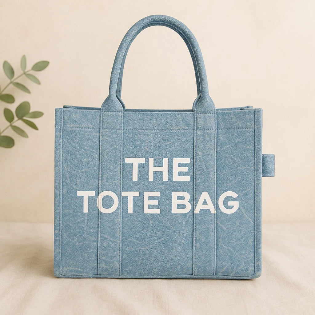 Sac à Main en Toile Jean – THE TOTE BAG