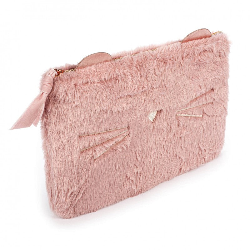 🩷🎀 Pochette de Toilette Rose Poudré – Toucher Tout Doux 🎀🩷